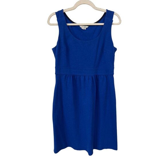 Boden Sleeveless Mini Dress Size 10R Scoop Neck Empire Waist Royal Blue Feminine - Picture 1 of 10